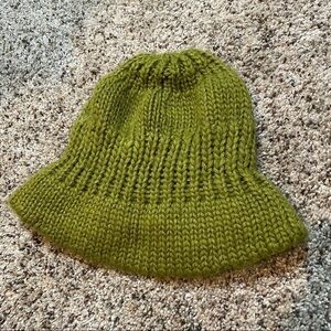Decree Green Knit Crochet Beanie Winter Hat Cap